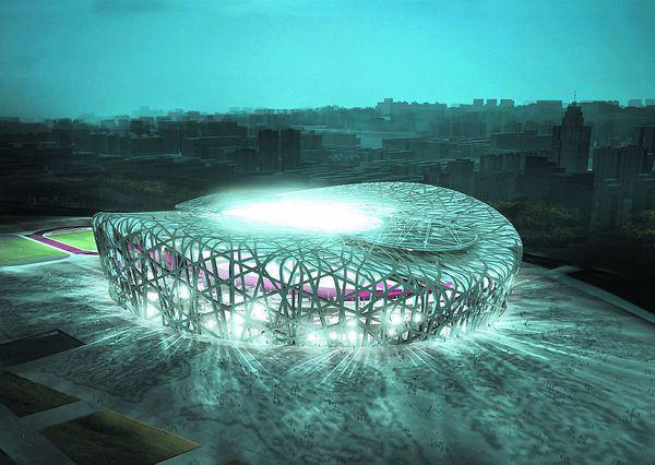 2008年奥运会主会场是著名的鸟巢它一方面闪烁着当代建筑科技...