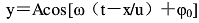 一横波沿一根弦线传播，其方程y=-0.02cos[x（4x-...