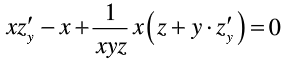 设z=z (x, y)是由方程xz-xy+ln (xyz) ...
